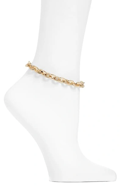 8 Other Reasons Rock My World Anklet In Gold