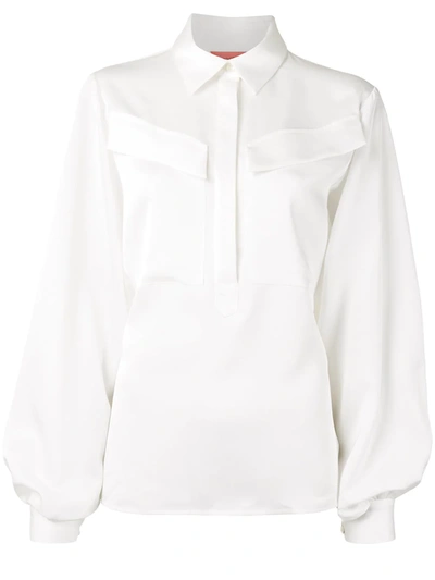 Manning Cartell Bell Sleeved Button-down Shirt In White