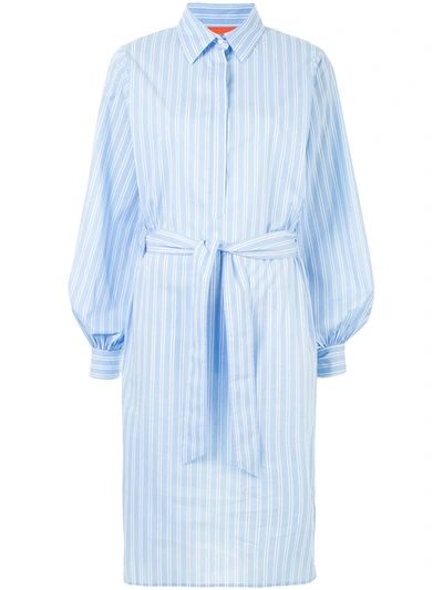 Manning Cartell Striped Print Shirt Dress In Blue