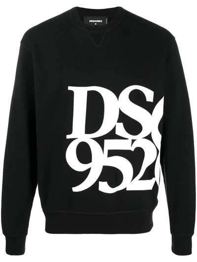 Dsquared2 Dsq 9520 Print Sweatshirt In Black