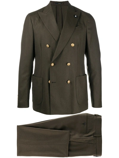 Lardini Fitted Two-piece Suit In Green