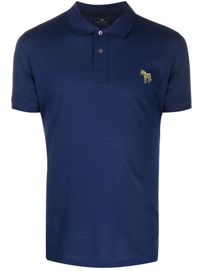 Ps By Paul Smith Classic Polo Shirt In Blue