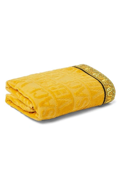 Versace I Heart Baroque Guest Towel In Gold