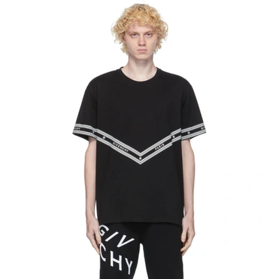 Givenchy Chain 4g Logo Short Sleeve T-shirt In Black