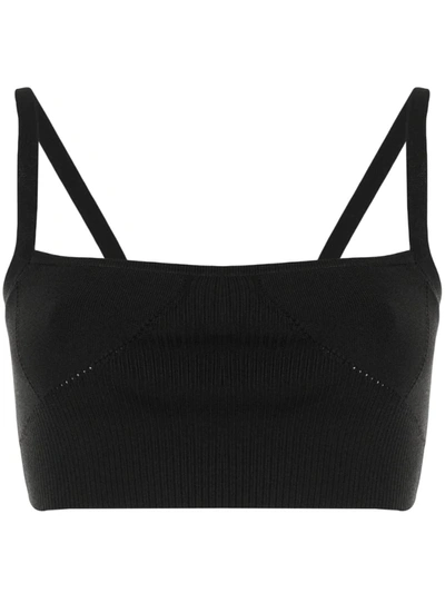 Manning Cartell Knitted Crop Top In Black