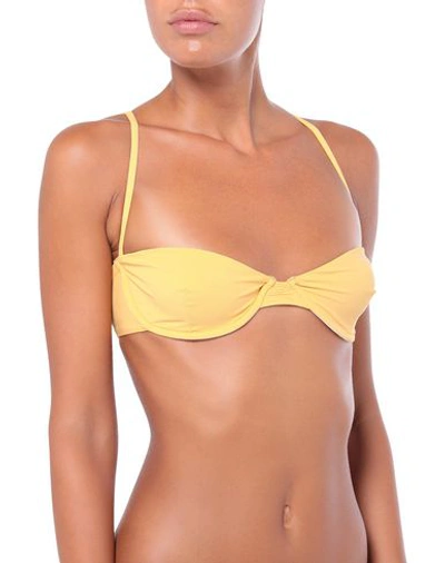 Anemone Bikini Tops In Ocher