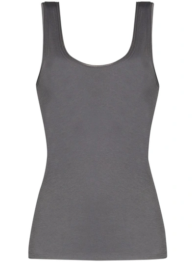 Skin Organic Pima Cotton-jersey Tank In Grey