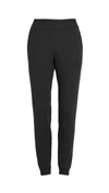 Commando Luxury Ribbed Stretch Modal And Pima Cotton-blend Track Pants In Black