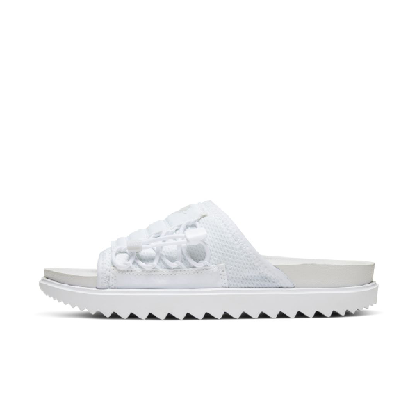 nike white sliders