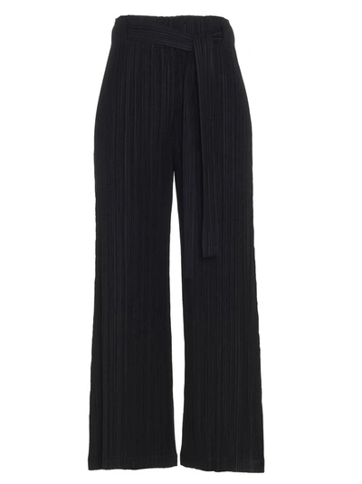 Issey Miyake Pleats Please By  Pleated Trousers In Black