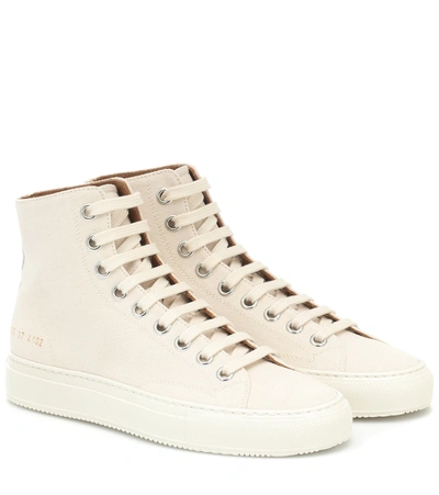 Common Projects Tournament High Sneakers In Beige
