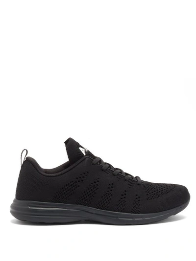 Apl Athletic Propulsion Labs Techloom Pro Running Trainers In Black/black/white