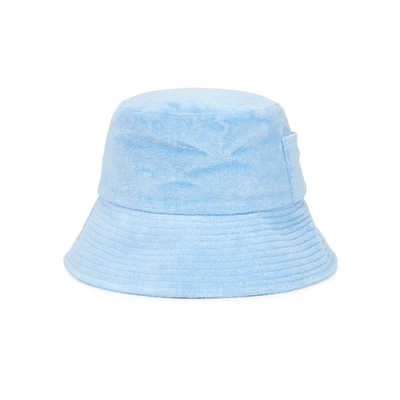 Lack Of Color Wave Blue Terrycloth Bucket Hat In Light Blue