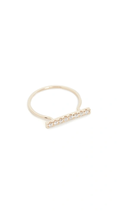 Ariel Gordon Jewelry 14k Fine Line Pave Ring In Gold