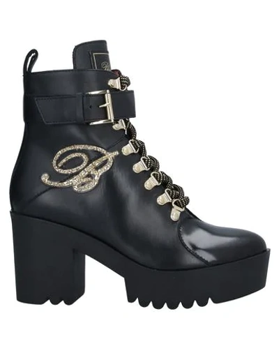 Blumarine Ankle Boots In Black