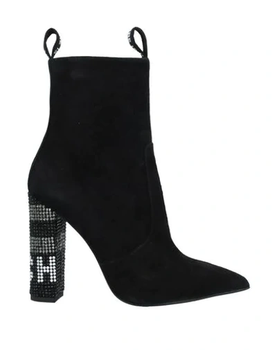 John Richmond Ankle Boots In Black