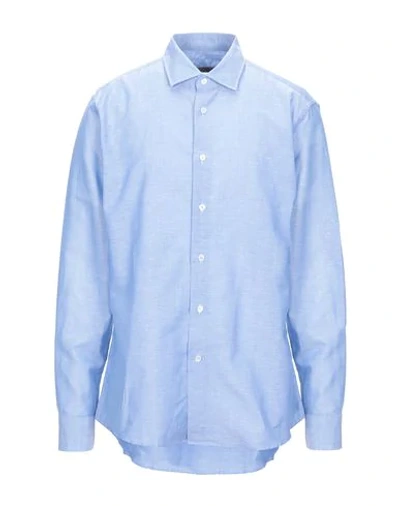 Roda Solid Color Shirt In Sky Blue