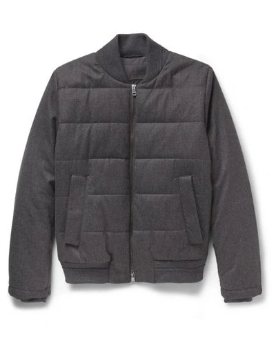 Façonnable Synthetic Down Jackets In Grey
