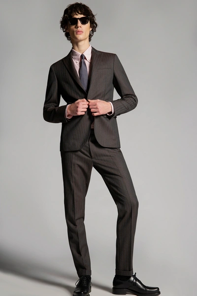 Dsquared2 Men Suit In Blue Print