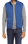 Robert Graham Campbells Stretch Performance Textured Grid Classic Fit Vest In Cobalt