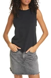 Rag & Bone Women's The Jersey Muscle Tank In Black