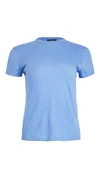 Theory Apex Short-sleeve Crewneck Tiny Tee In Periwinkle