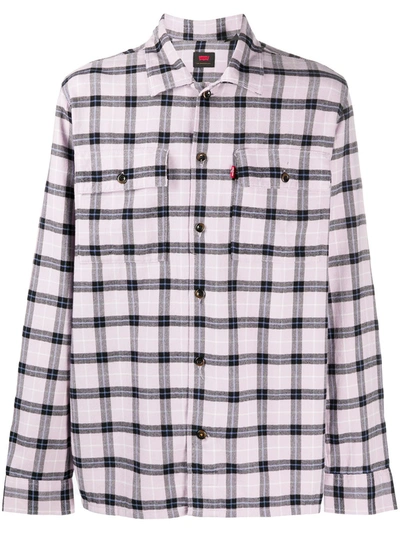 Levi's Plaid Cotton Shirt In Pink