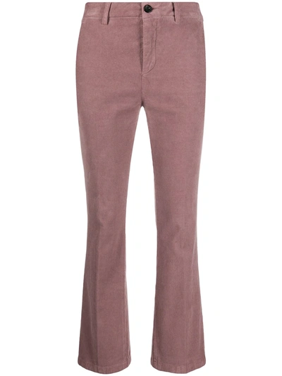 Department 5 Bootcut Corduroy Trousers In Pink