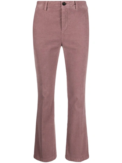 Department Five Bootcut Corduroy Trousers In Pink
