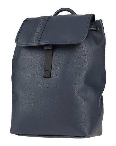 Emporio Armani Backpack & Fanny Pack In Dark Blue