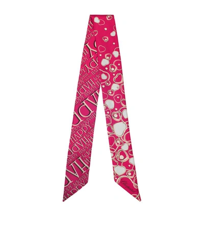 Chopard Silk Happy Hearts Bandeau Scarf