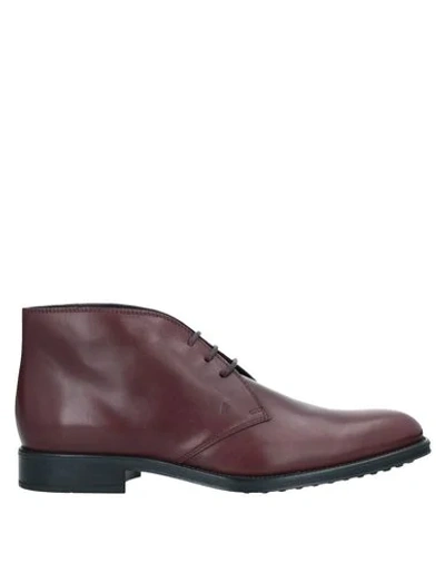 Tod's Ankle Boots In Brown