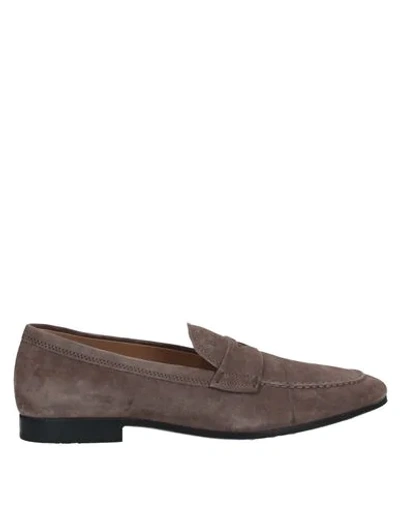 Tod's Loafers In Dove Grey