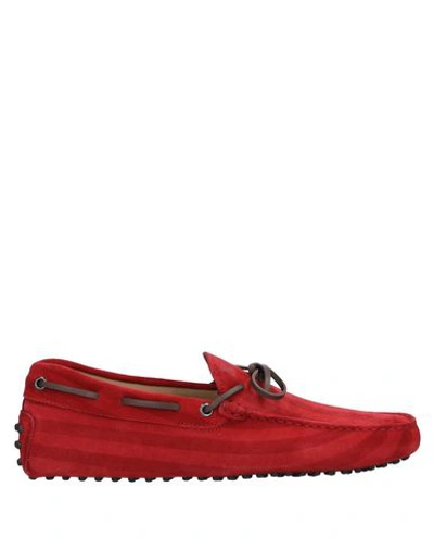 Tod's Loafers In Red