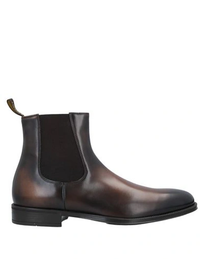 Doucal's Ankle Boots In Dark Brown