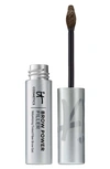 It Cosmetics Brow Power Filler Volumizing Tinted Fiber Eyebrow Gel Universal Dark Brunette 0.14 oz/ 4.25 ml
