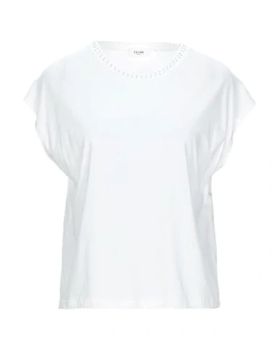 Celine T-shirts In White