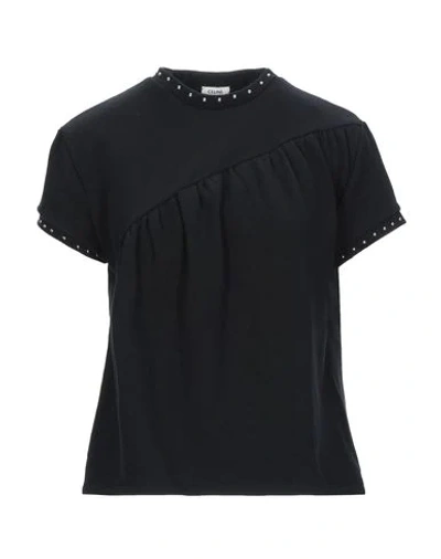 Celine Céline Women's Black Cotton T-shirt