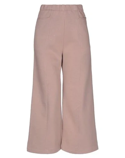Alessia Santi Cropped Pants & Culottes In Pastel Pink