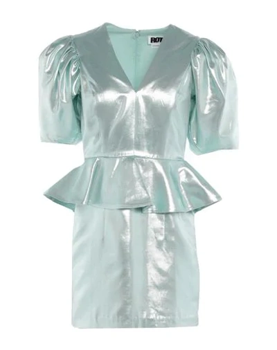 Rotate Birger Christensen Short Dresses In Sky Blue