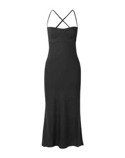 Michelle Mason Midi Dresses In Black