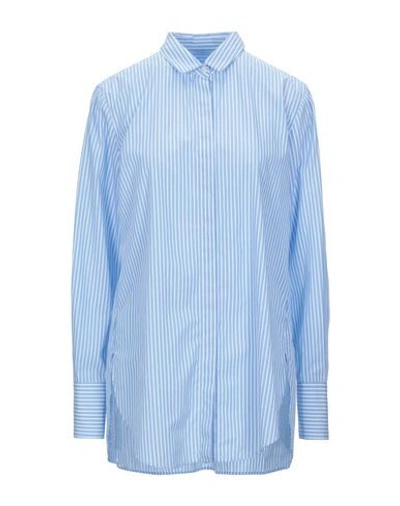 Robert Friedman Striped Shirt In Sky Blue