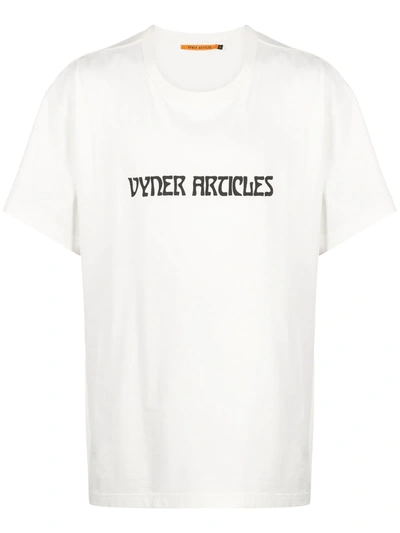 Vyner Articles Oversized Logo Print T-shirt In White