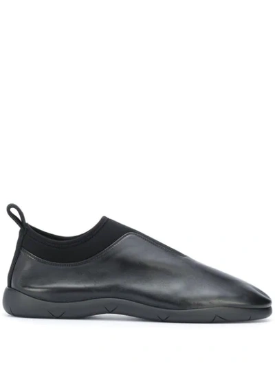 Bottega Veneta Low-top Slip-on Sneakers In Black