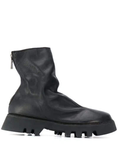 Guidi Soft Horse Slouchy Boots In Black