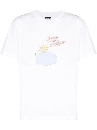 Jacquemus Bonne Nuit Jacques Printed T-shirt In White