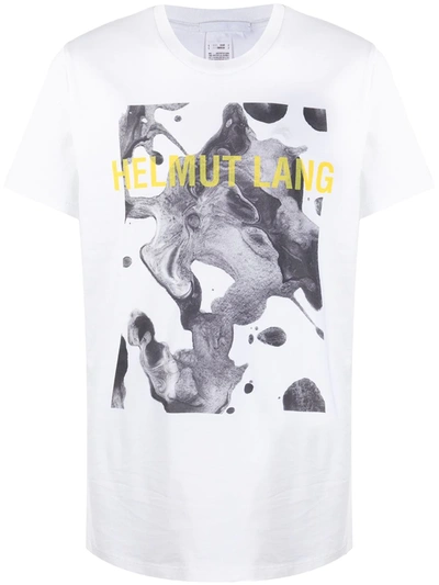 Helmut Lang Logo Print Short-sleeved T-shirt In White