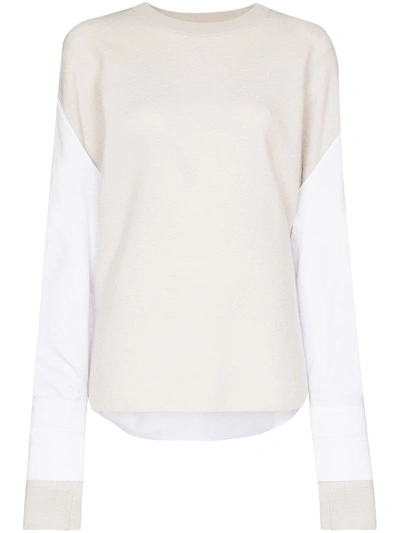 Tibi Jumper Layered Shirt In White