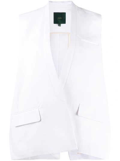 Jejia Oversized Waistcoat In White