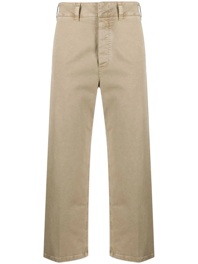 Department 5 Cropped Wide-leg Trousers In Neutrals